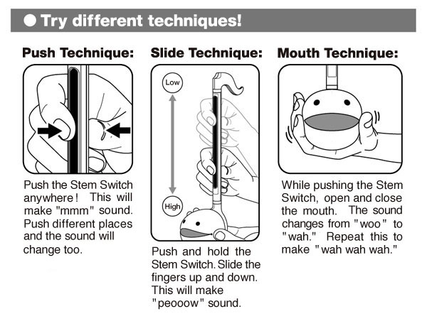 Otamatone Finger Chart